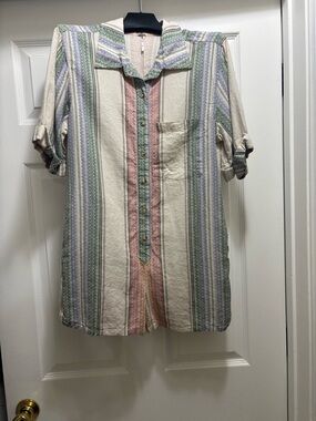 Lightweight Striped free people romper